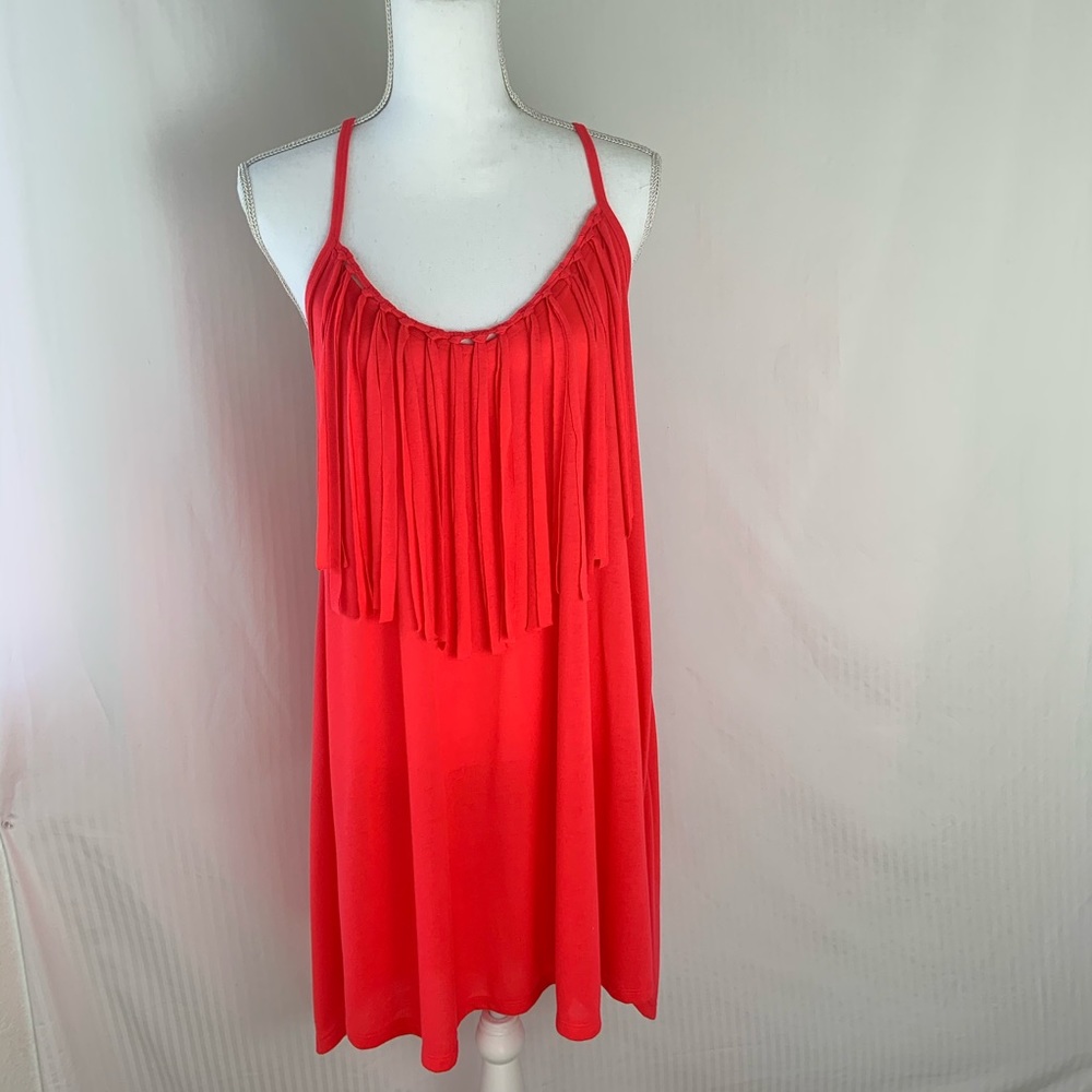 Coral summer dress